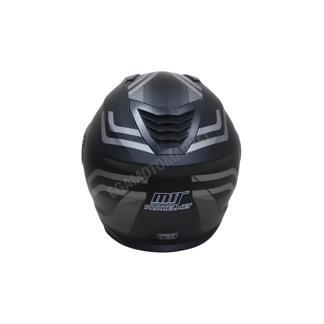 Mts Helmet M-966 V2 Wx20 Grey Çene Açılır Kask – Güneş Vizörlü, Ce