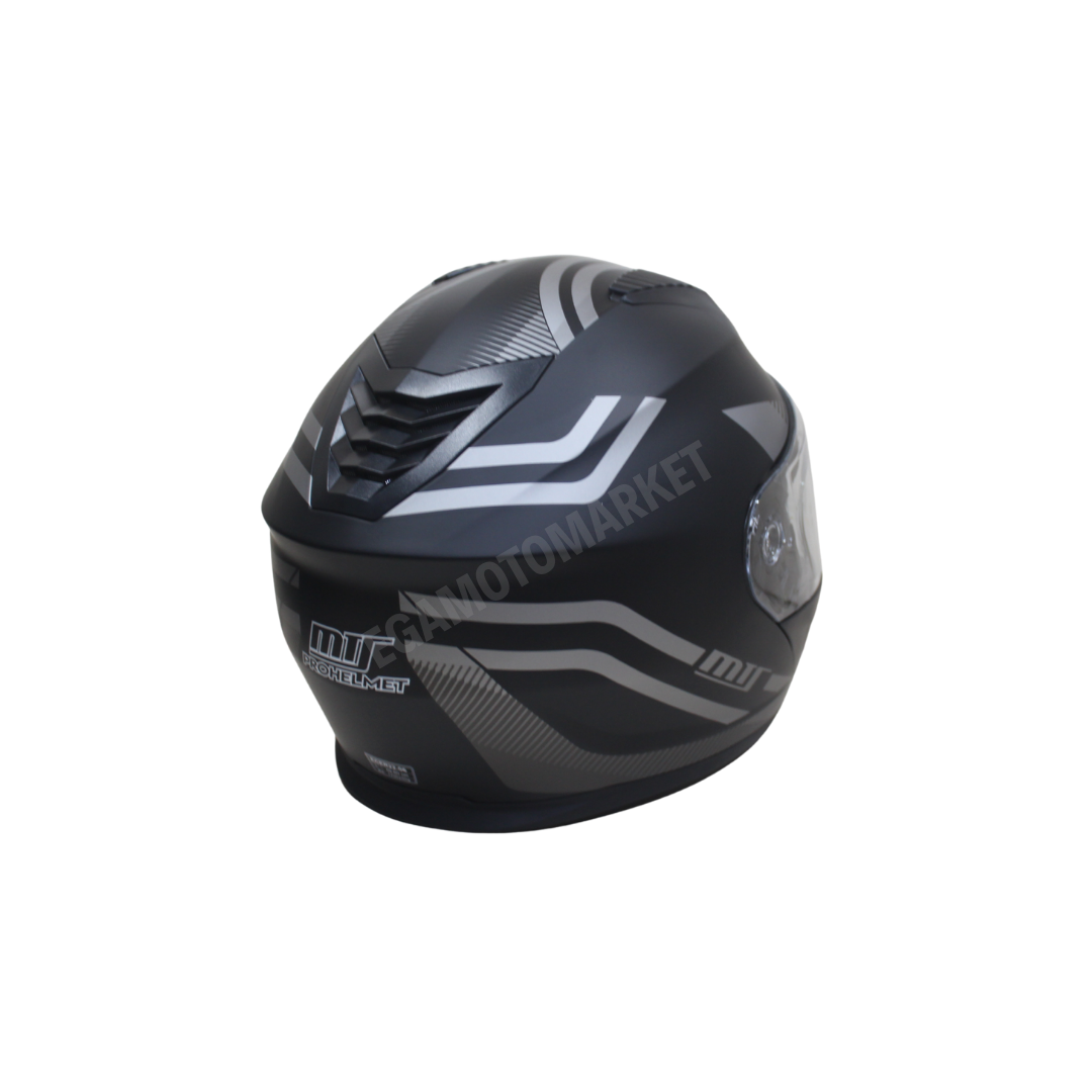 Mts Helmet M-966 V2 Wx20 Grey Çene Açılır Kask – Güneş Vizörlü, Ce