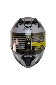 Mt Pro Helmet Nardo Gray M-966 Wx10 Çene Açılır Kask – Güneş Vizörlü, Ce