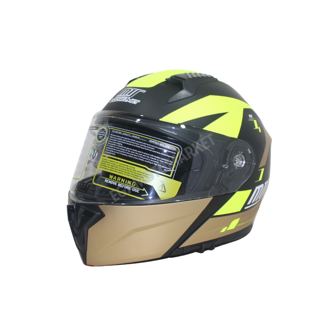 Mt Helmet M-966 Wx92 Çene Açılır Kask – Güneş Vizörlü, Ce, Abs