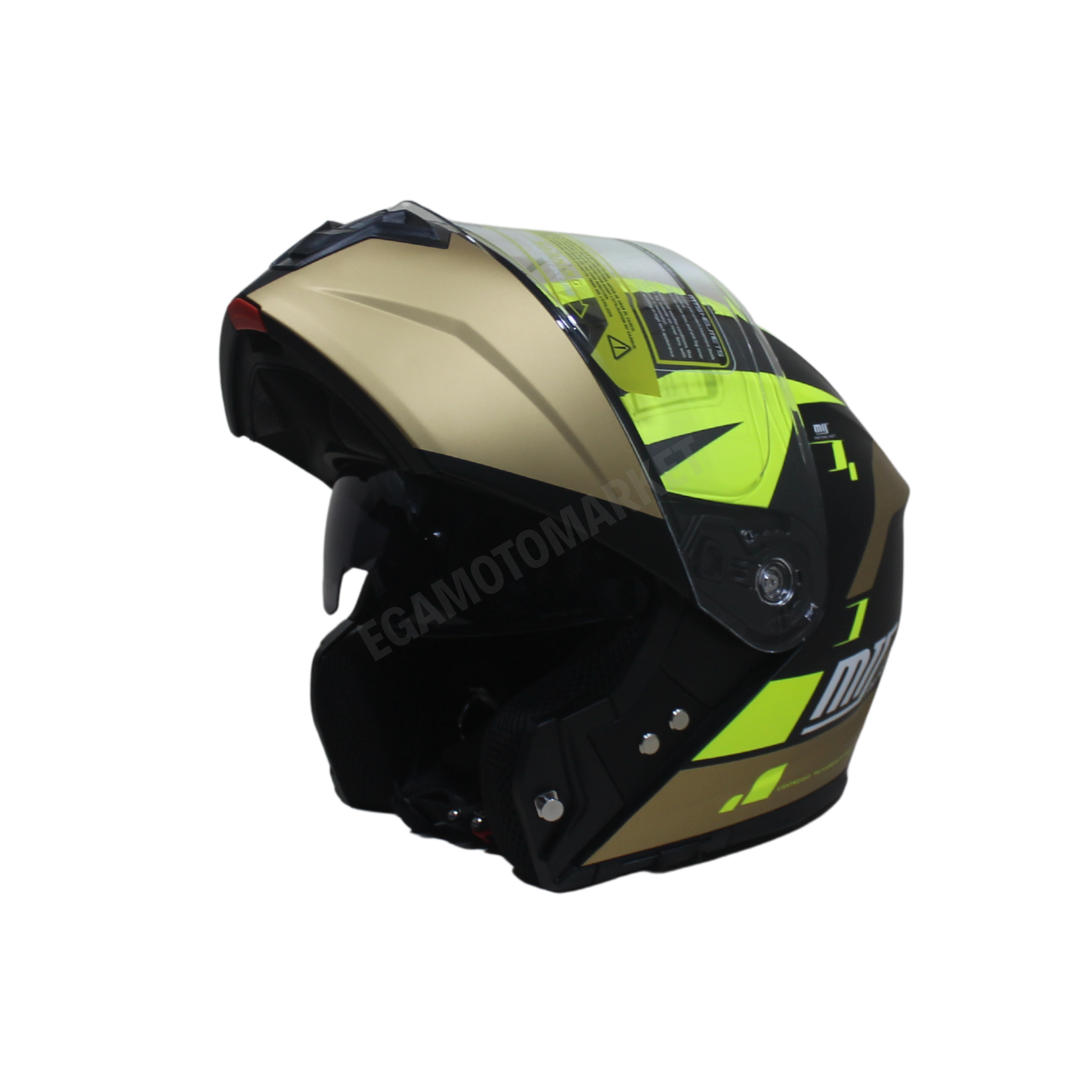 Mts Helmet M-966 Wx92 Çene Açılır Kask Matt Black – Güneş Vizörlü, Ce, Abs