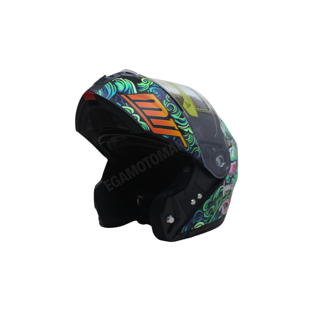 Mts Helmets Drago M-966 Çene Açılır Kask – Güneş Vizörlü, Ce