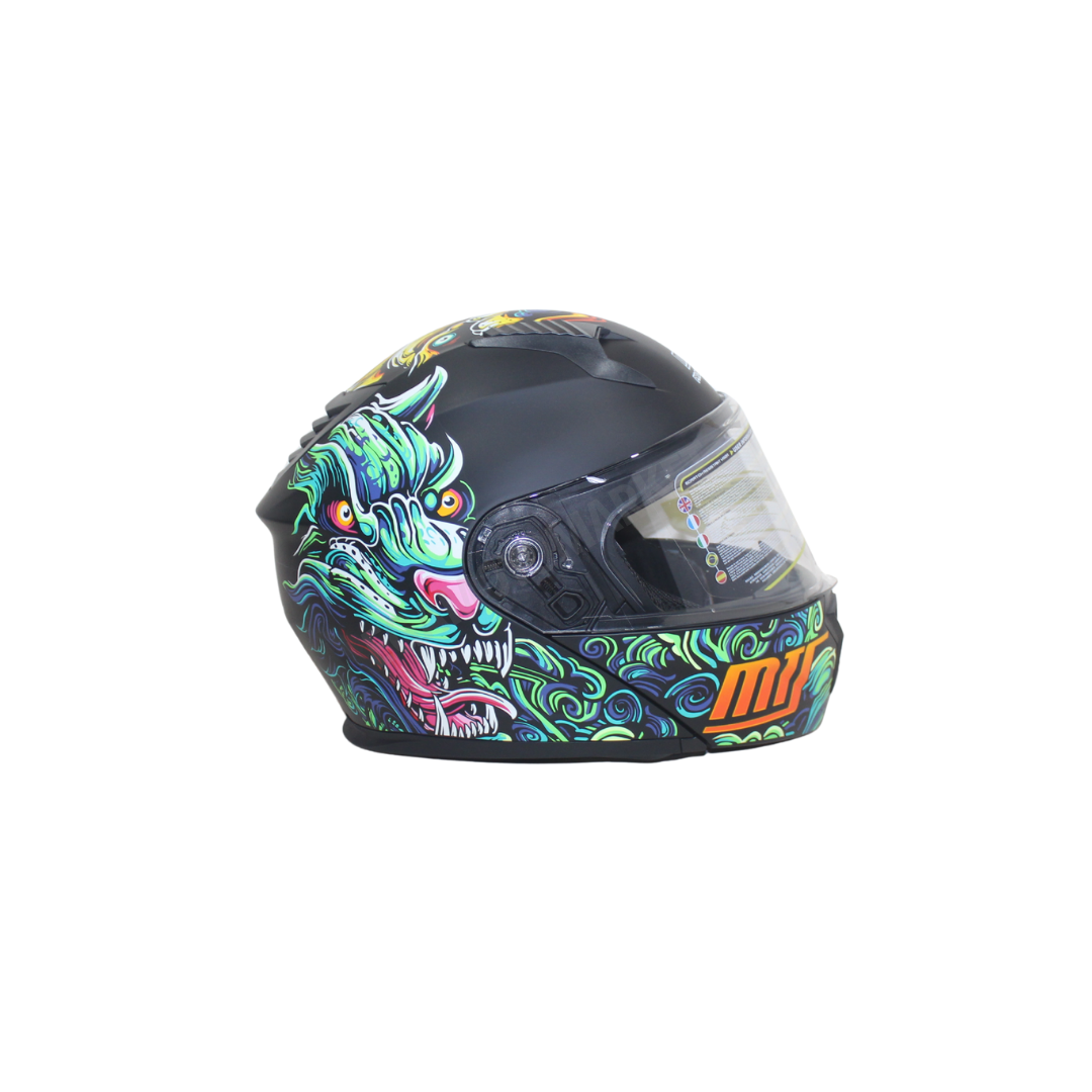 Mts Helmets Drago M-966 Çene Açılır Kask – Güneş Vizörlü, Ce