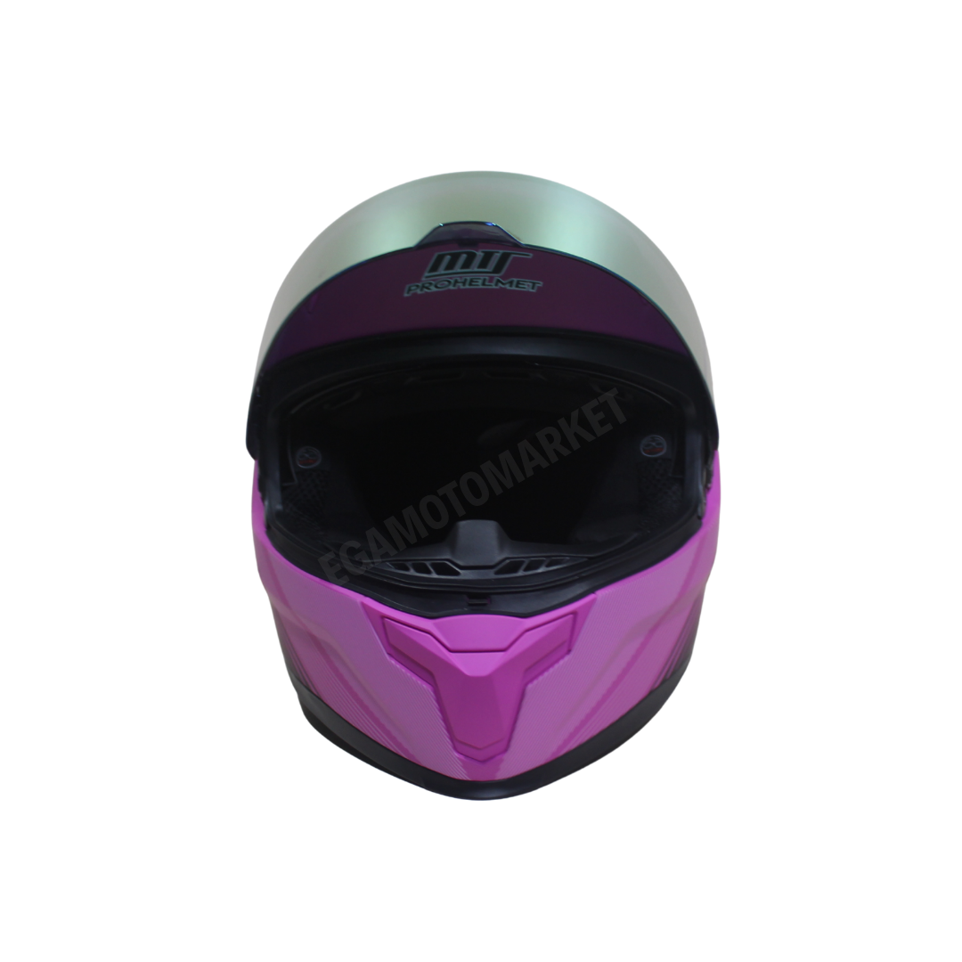 Mts M-910 Lady Fuchsia Full Face Kadın Kask – Güneş Vizörlü, Dot-ce
