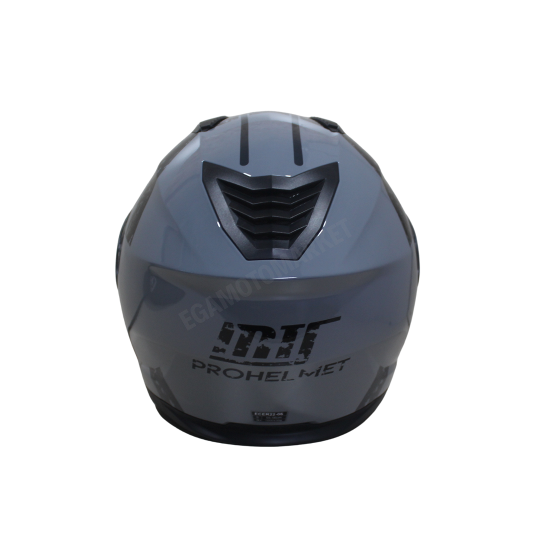 Mts Pro Helmet Nardo Gray M-966 Wx10 Çene Açılır Kask – Güneş Vizörlü, Ce