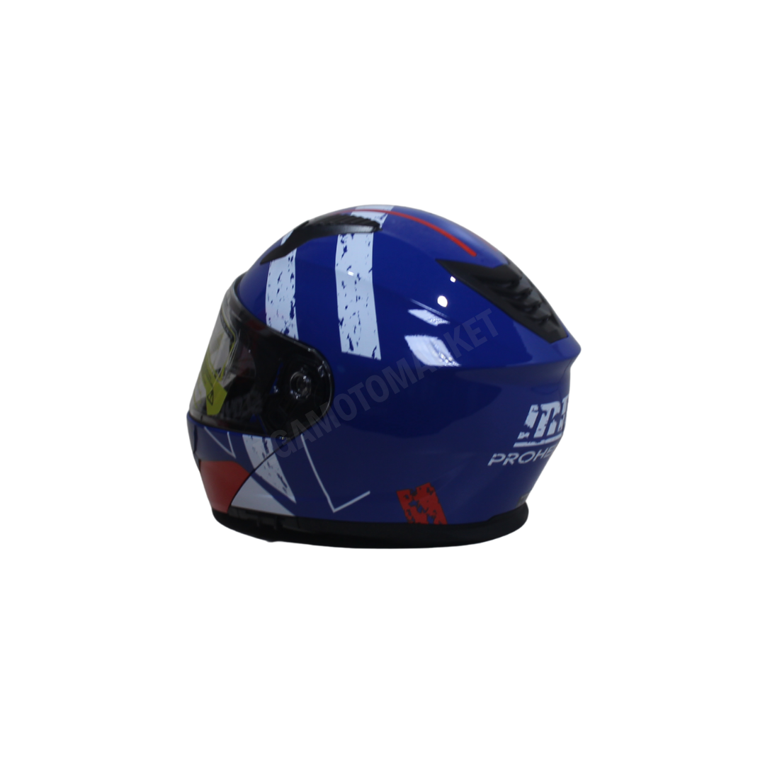 Mts Prohelmet M-966-sy76 Çene Açılır Kask – Mavi, Güneş Vizörlü, Ce
