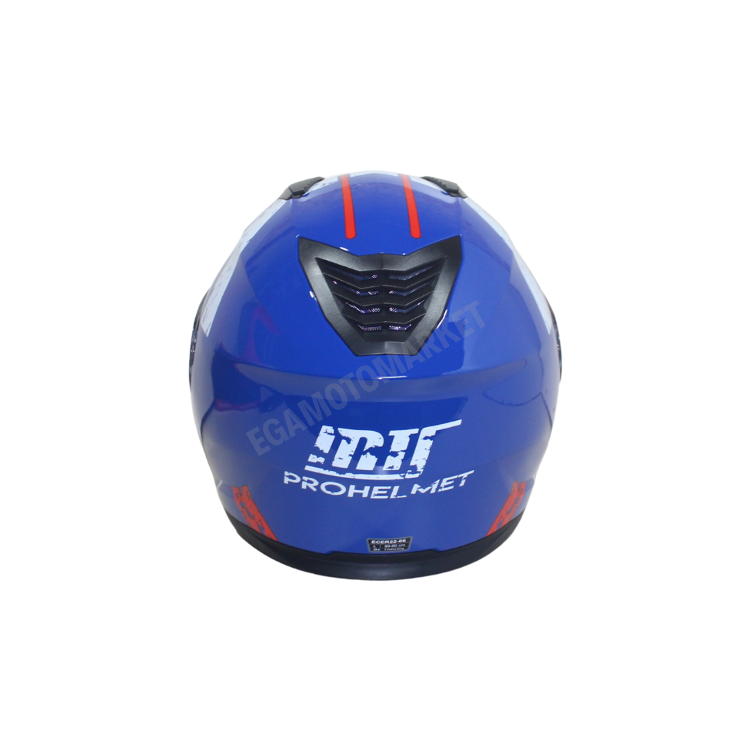 Mts Prohelmet M-966-sy76 Çene Açılır Kask – Mavi, Güneş Vizörlü, Ce