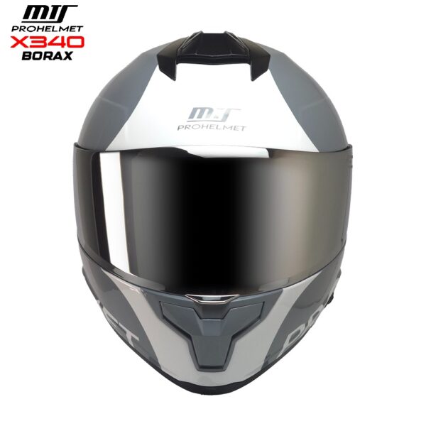 Mts X340 (borax) Thunder Motosiklet Kaskı Spoiler Mod Güneş Vizörlü Full Face Kask