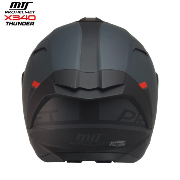 Mts X340 Thunder Motosiklet Kaskı Spoiler Mod Güneş Vizörlü Full Face Kask