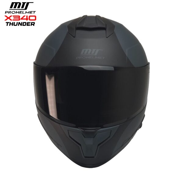 Mts X340 Thunder Motosiklet Kaskı Spoiler Mod Güneş Vizörlü Full Face Kask