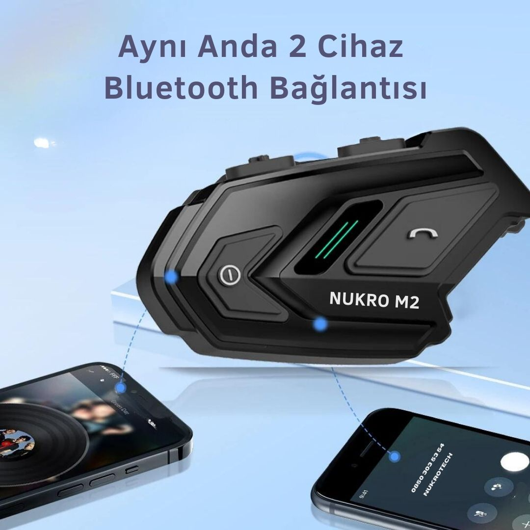 Nukrotech M2 İnterkom Seti Siyah