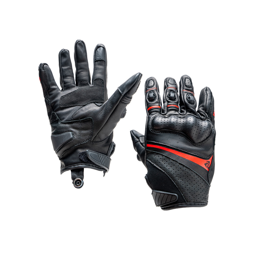 Nukro Mercury Deri Eldiven Kırmızı (m) Beden Ce En 13594 Sertifikalı Koruma Bay / Bayan