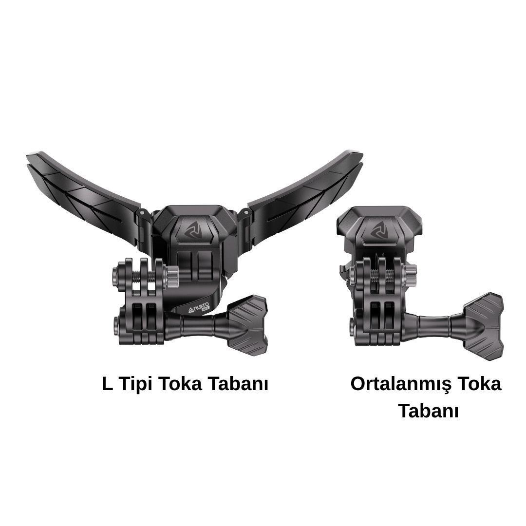 (nukrotech) Aksiyon Kamera (kask İçin) Alt Çene Bağlantı Aparatı Seti