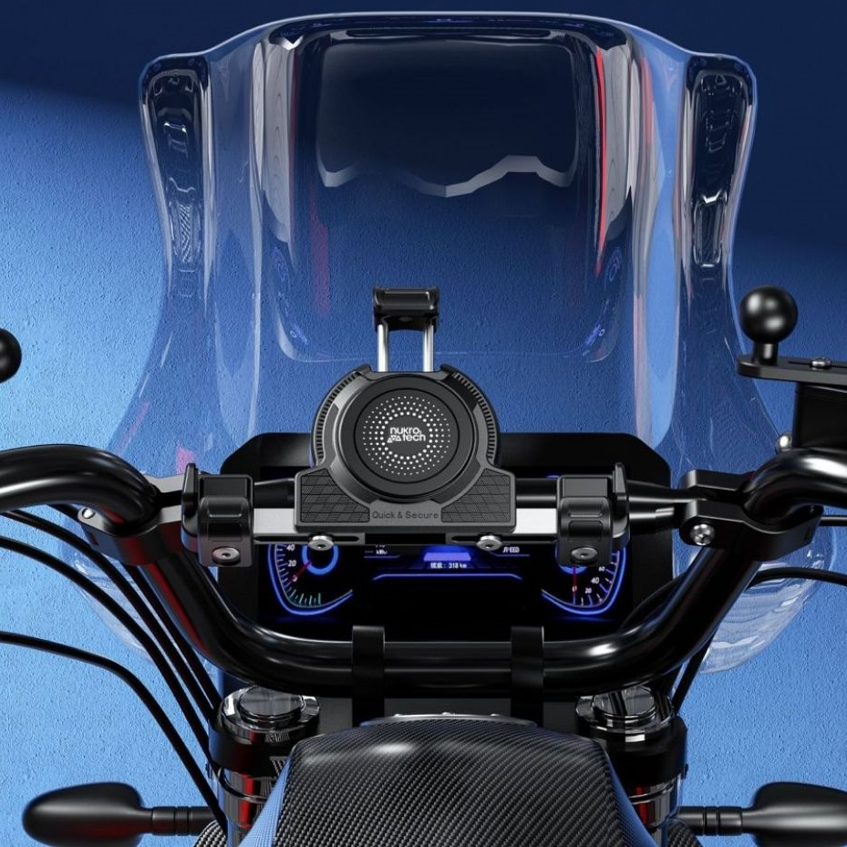 Nukrotech M27 Gidon Bağlantılı Titreşim Modüllü Telefon Tutucu