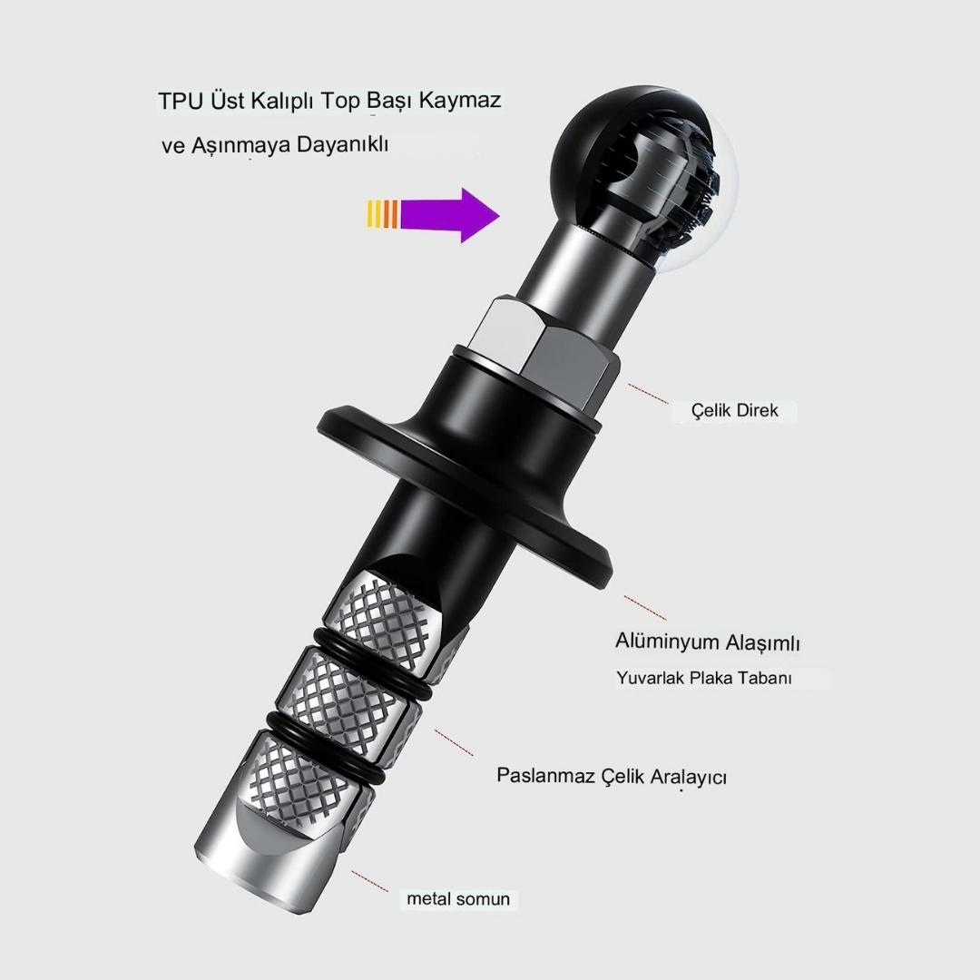 Nukrotech (r27-b) 17mm Toplu Çatal Bağlantı Telefon Tutucu Adaptörü (racing Modeller İçin)