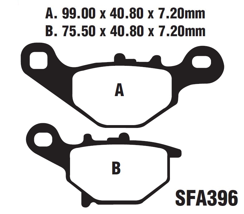 Ön Fren Balatası Sfa396 / Suzuki An 125 - Address 110
