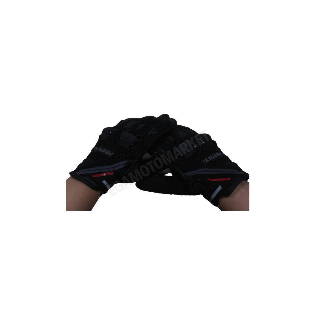 Prosev G31 Motosiklet Eldiveni Black – Siyah Full Koruma, Kaydırmaz, Dokunmatik, Hava Alan Kumaş