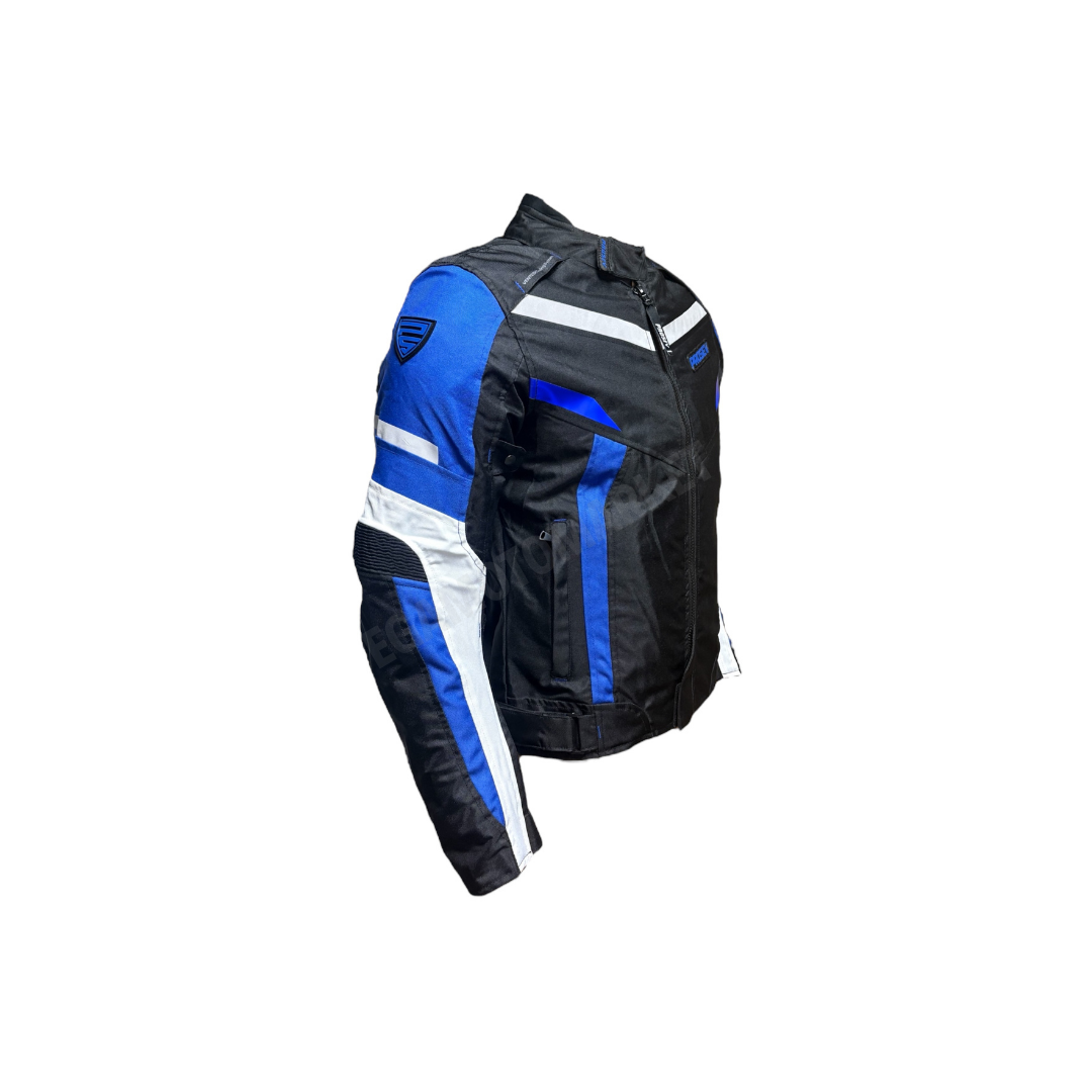 Prosev Jkt01 Blue 4 Mevsim Motosiklet Montu – Mavi Ce Onaylı, Reflektörlü, Dayanıklı Kumaşlı