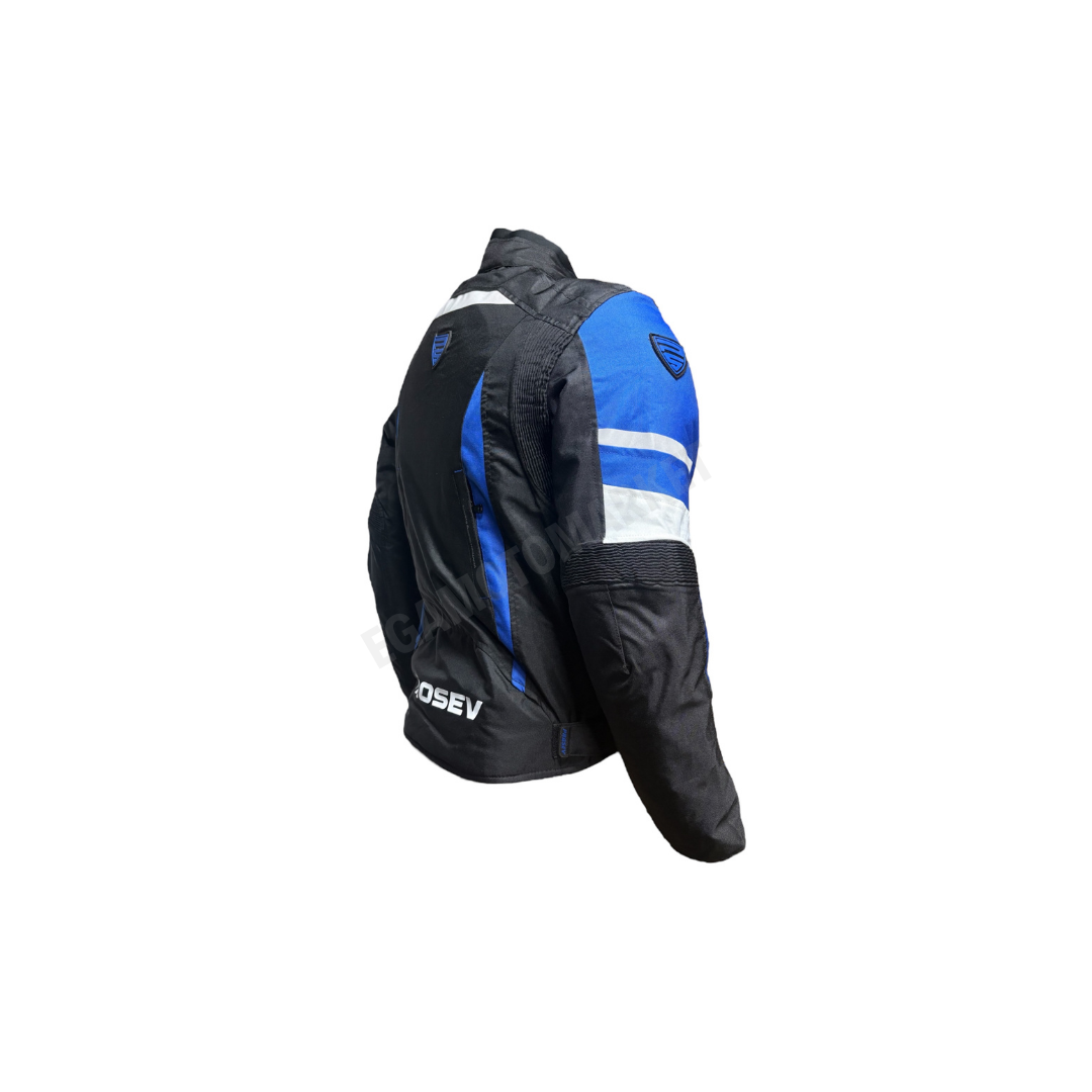 Prosev Jkt01 Blue 4 Mevsim Motosiklet Montu – Mavi Ce Onaylı, Reflektörlü, Dayanıklı Kumaşlı