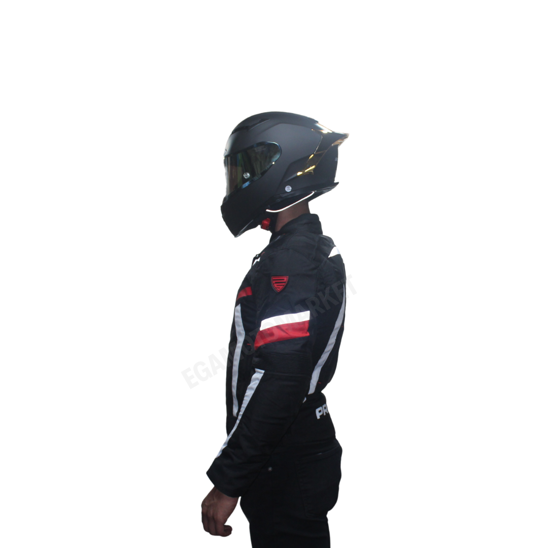 Prosev Jkt01 Red 4 Mevsim Motosiklet Montu – Kırmızı Ce Onaylı, Reflektörlü, Dayanıklı Kumaşlı XL