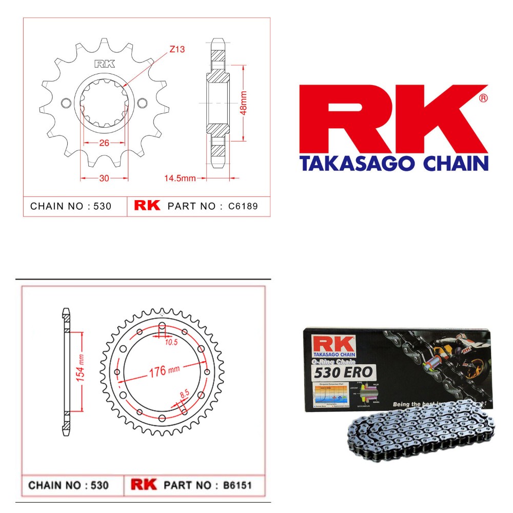 (rk) Honda Vfr 800 X Crossrunner Zincir Ve Dişli Seti O-ring (2011-2014)