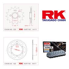 (rk) Yamaha Xt 660 R / X Zincir Ve Dişli Seti O-ringli (2004-2014)