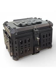 38l Adventure Alüminyum Motosiklet Top Case Siyah – Universal Arka Çanta Premium