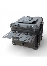 57l Adventure Alüminyum Motosiklet Top Case Siyah – Universal Arka Çanta Premium