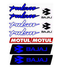 A4 Sticker Seti Bajaj Pulsar Mavi