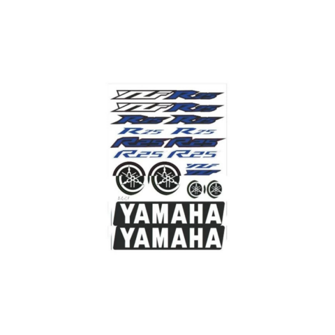 A4 Yamaha Yzf R25 Mavi Sticker Seti Çoklu Paket