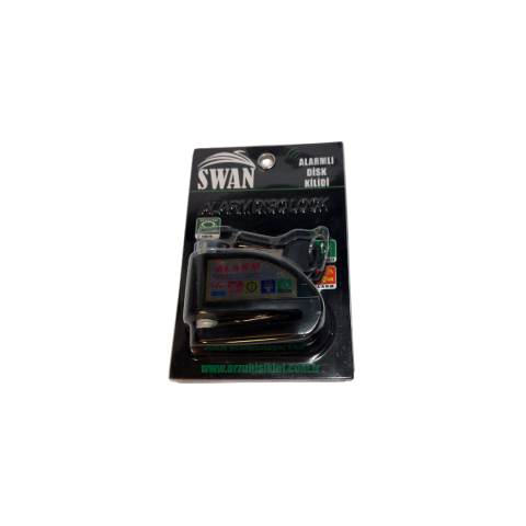 Alarmlı Disk Kilidi Lock Disk Kilit Siyah Universal Swan