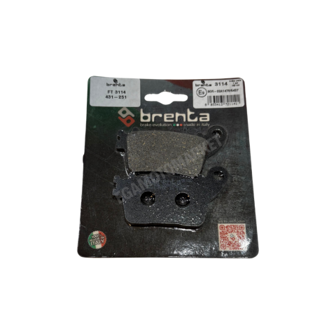 Arka Fren Balatası Brenta Organik Honda Cbr 1000rr 2008-2019 Cbr 600f 600rr Nc 700d Integra Kawasaki Zx6r Zx10r Yamaha Yzf R6 R1