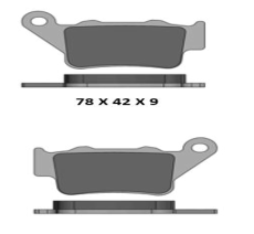 Arka Fren Disk Balatası (ma 213) Safe / Bajaj Pulsar 200ns / 200rs - Dominar 250 , 400 / Ktm Duke - Rc ( 125 , 200 , 250 , 390)