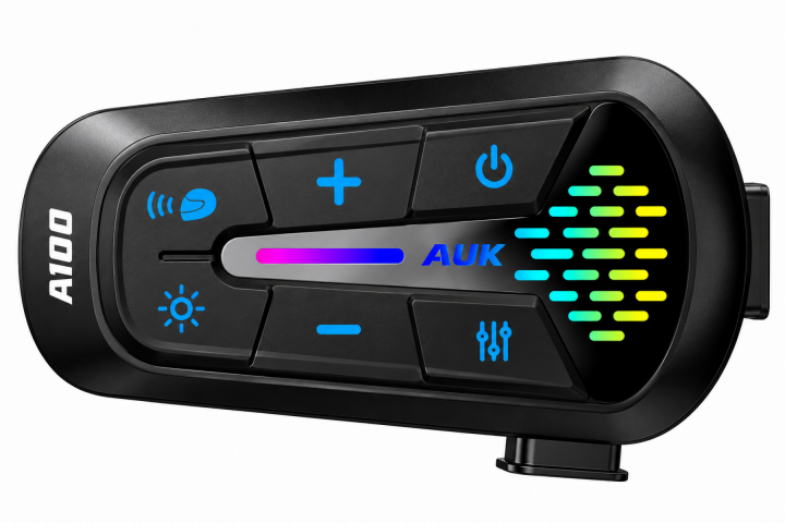 Auk A100 Bluetooth Kask Kulaklık Seti (interkom) 2 Kişilik - İp65 Toz Ve Su Geçirmez
