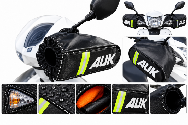 (auk) Universal Lüx Sinyalli Scooter Elcik (el Koruma Takım)