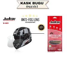 B-001 Kask Buğu Buhar Önleyici Pinlock [bugu] Üniversal – Tüm Kasklarla Uyumludur, Net Görüş Sağlar