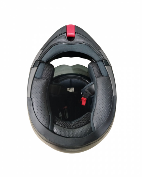 Beon Çene Açılır Vizörlü Kask B700 Air Tek Siyah , Gri