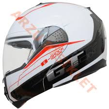 Beon Çene Açılır Vizörlü Kask B700 Beyaz , Kırmızı