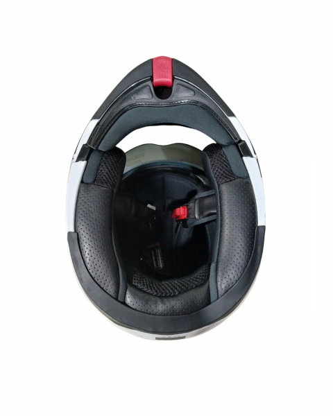 Beon Çene Açılır Vizörlü Kask B700 Beyaz , Kırmızı