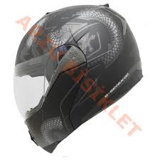 Beon Çene Açılır Vizörlü Kask B700 Ejderha Desen