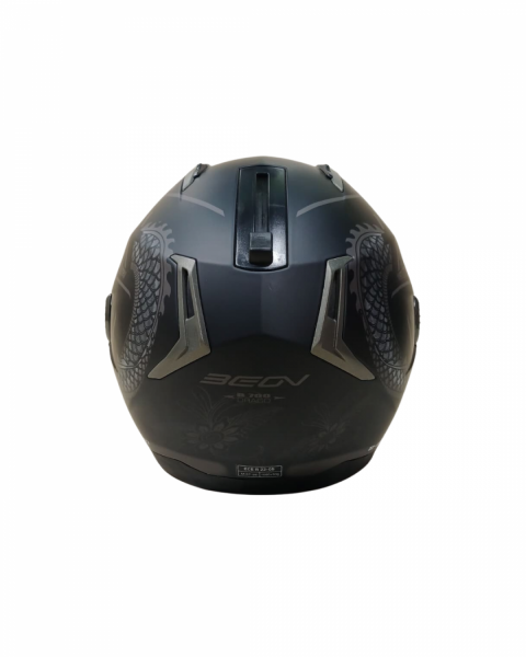 Beon Çene Açılır Vizörlü Kask B700 Ejderha Desen