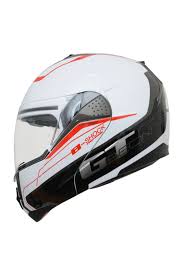 Beon Çene Açılır Vizörlü Kask B700 Siyah , Beyaz B-shock