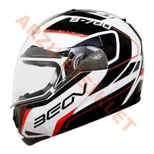 Beon Çene Açılır Vizörlü Kask B700 Siyah , Kırmızı Aır Tek