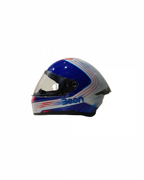 Beon Kapalı Kask (full Face) B507 Beyaz,mavi,kırmızı