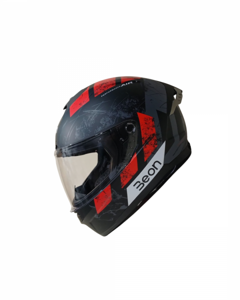 Beon Kapalı Kask (full Face) B507 Siyah,kırmızı,gri