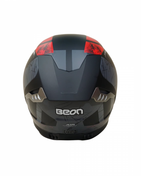 Beon Kapalı Kask (full Face) B507 Siyah,kırmızı,gri