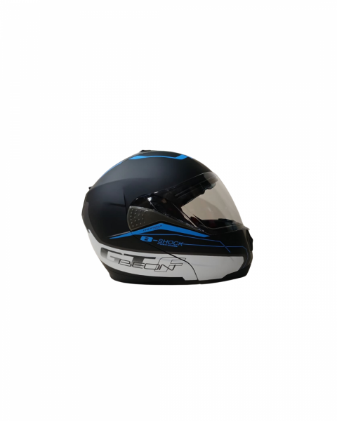 Beon Kask Çene Açılır Vizörlü B700 Siyah Mavi B-shock