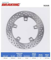 (braking) Yamaha Yzf R1 / R6 - Mt 10 Arka Fren Diski