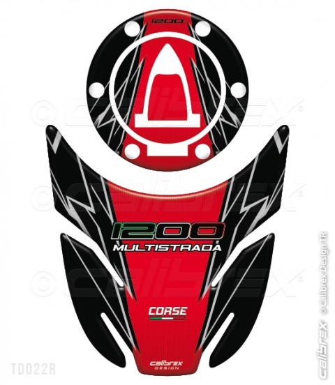 Calibrex Ducati Multistrada 1200 (2011-2014) Kırmızı Tankpad