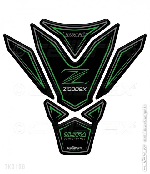 Calibrex Kawasaki Z1000sx Yeşil Siyah Tankpad (2011-2019)